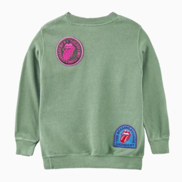 RS No9 Patch Kids Crewneck Rolling Stones Patches Size 7-8 yo - Picture 2 of 6